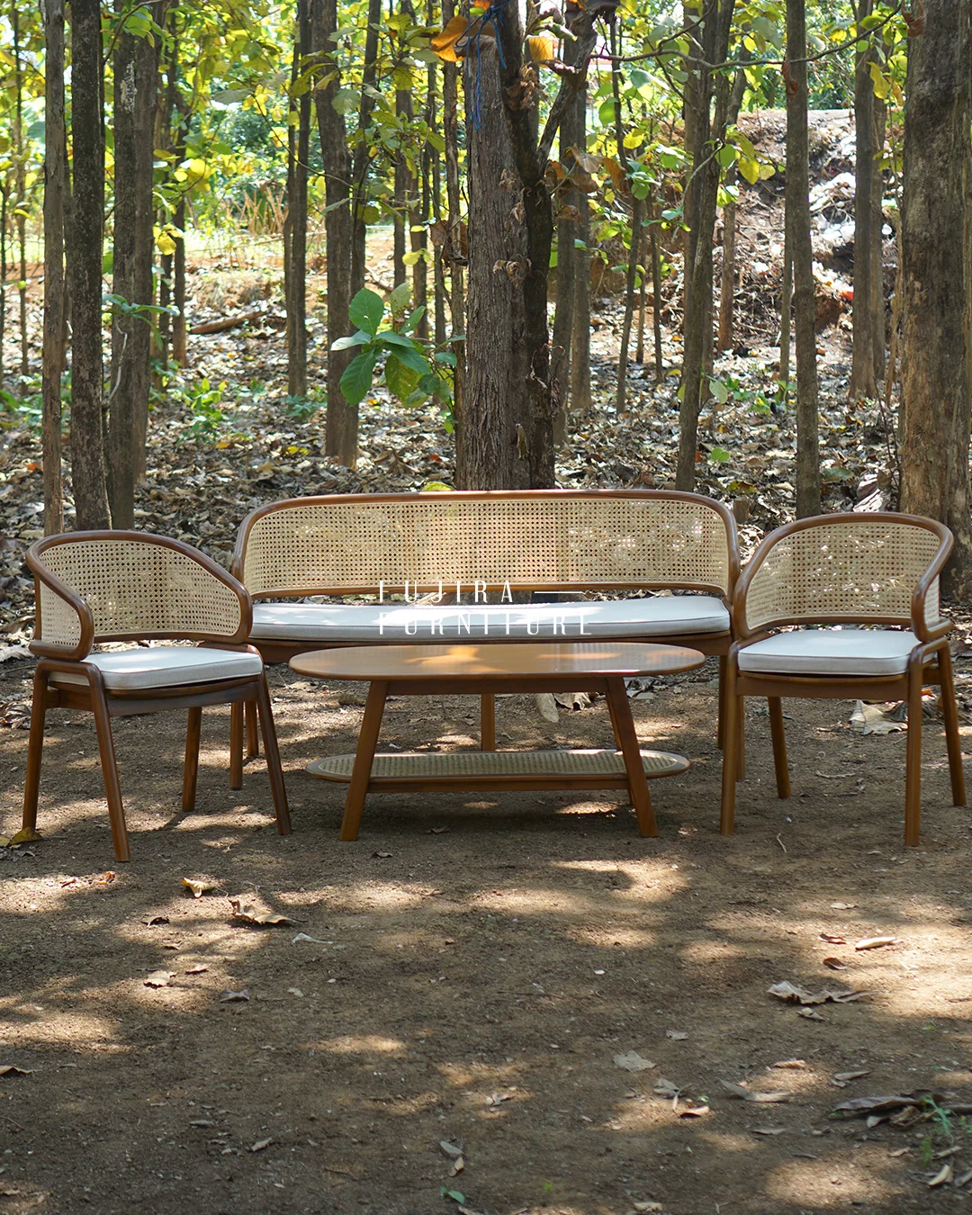 Set Meja Tamu Cleopatra Minimalis Kayu Jati Perhutani - Image 17