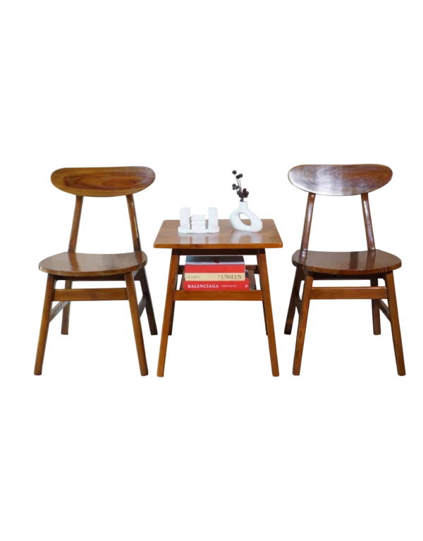 Set Teras Ropan Kursi Teras Ropan Minimalis Kayu Jati Perhutani