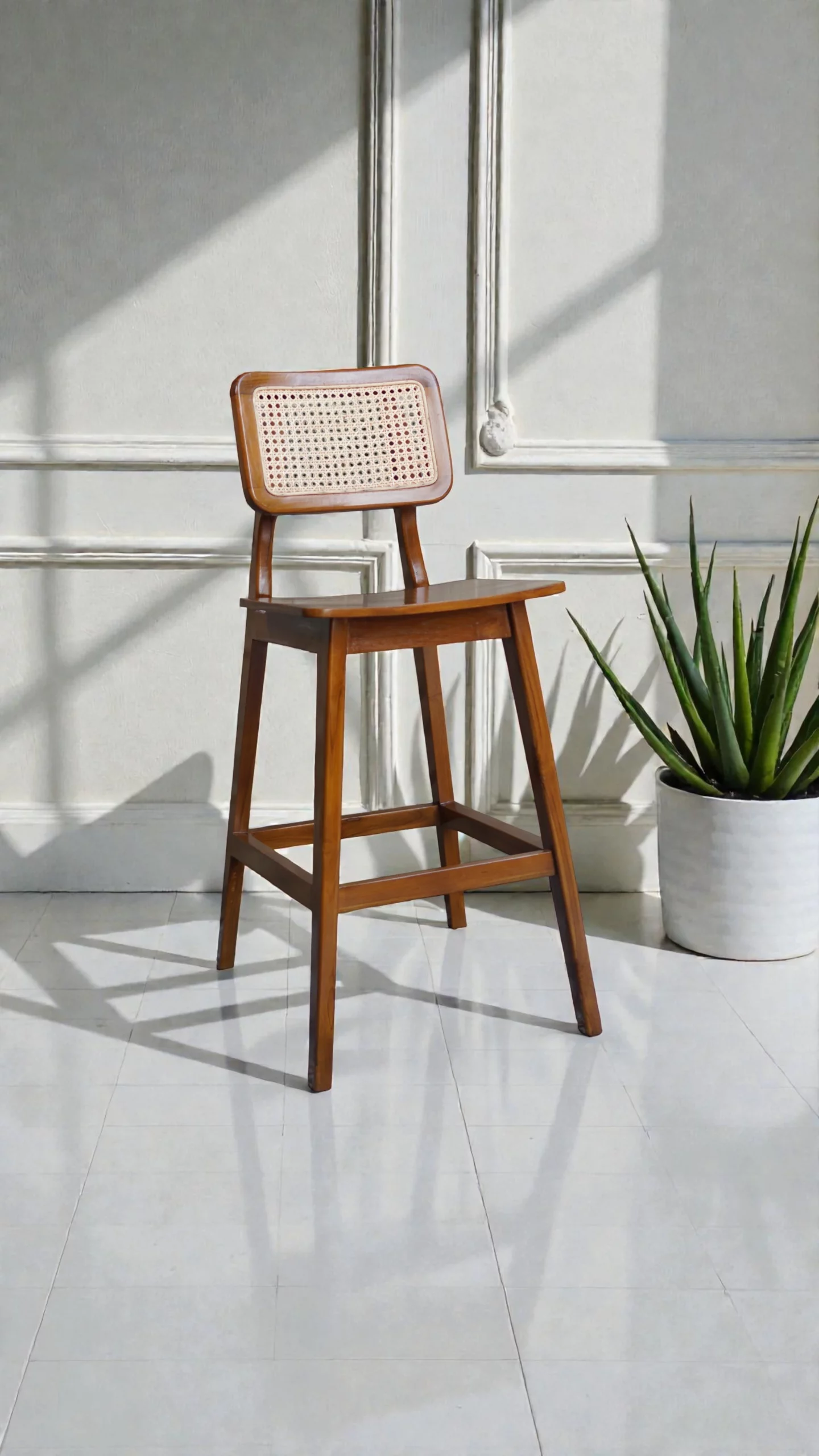 kursi bar cafe kayu jati perhutani - Image 2