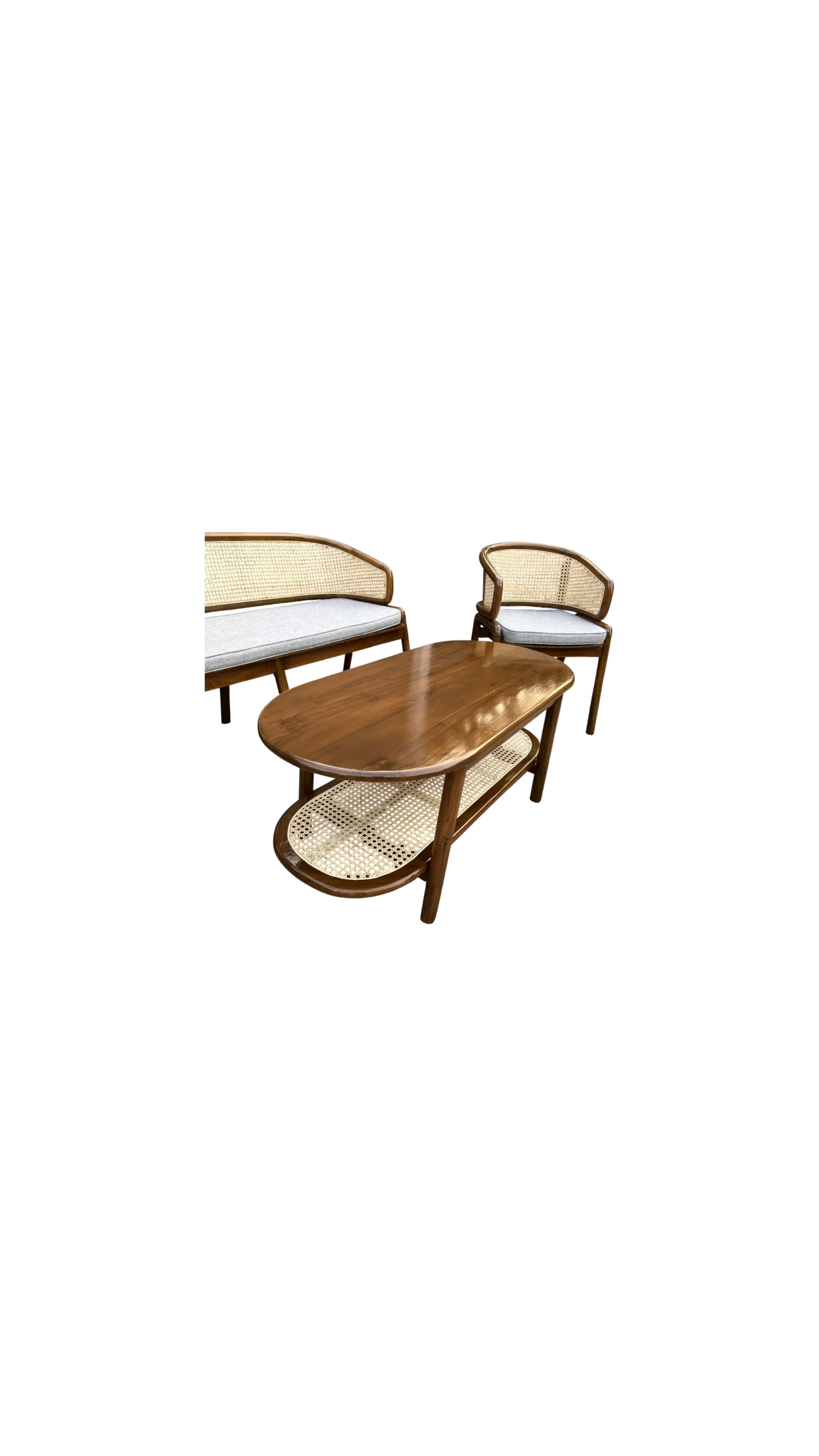 Set Meja Tamu Cleopatra Minimalis Kayu Jati Perhutani - Image 11