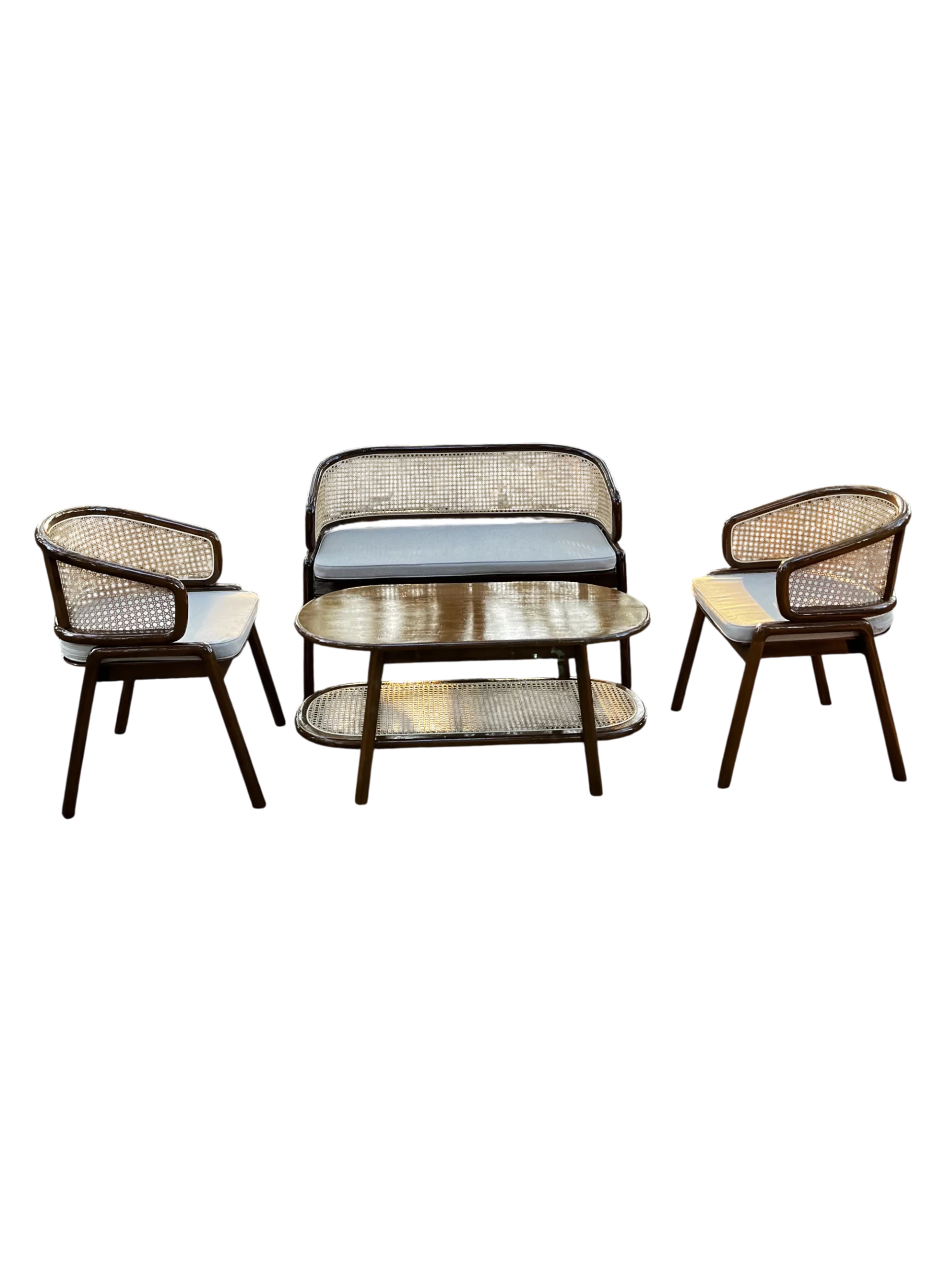 Set Meja Tamu Cleopatra Minimalis Kayu Jati Perhutani - Image 7