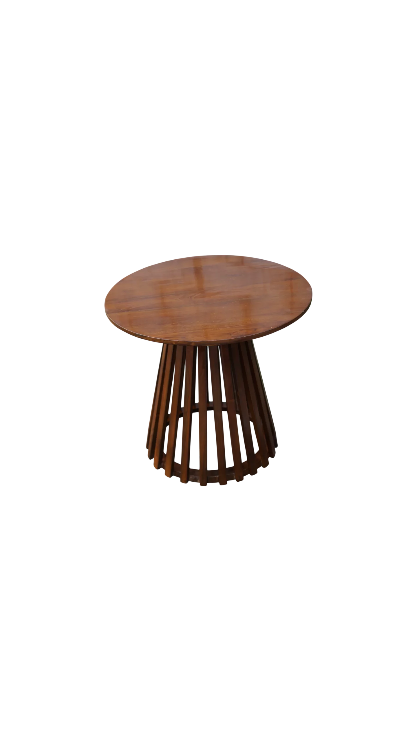 meja teras minimalis cafe aesthetic kayu jati perhutani - Image 4