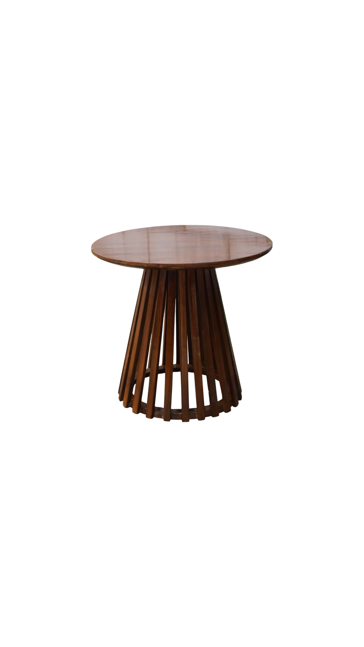 meja teras minimalis cafe aesthetic kayu jati perhutani - Image 5