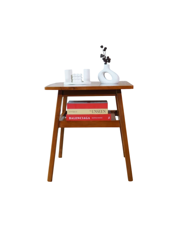 Meja teras kombinasi rotan meja ruang tamu minimalis kayu jati