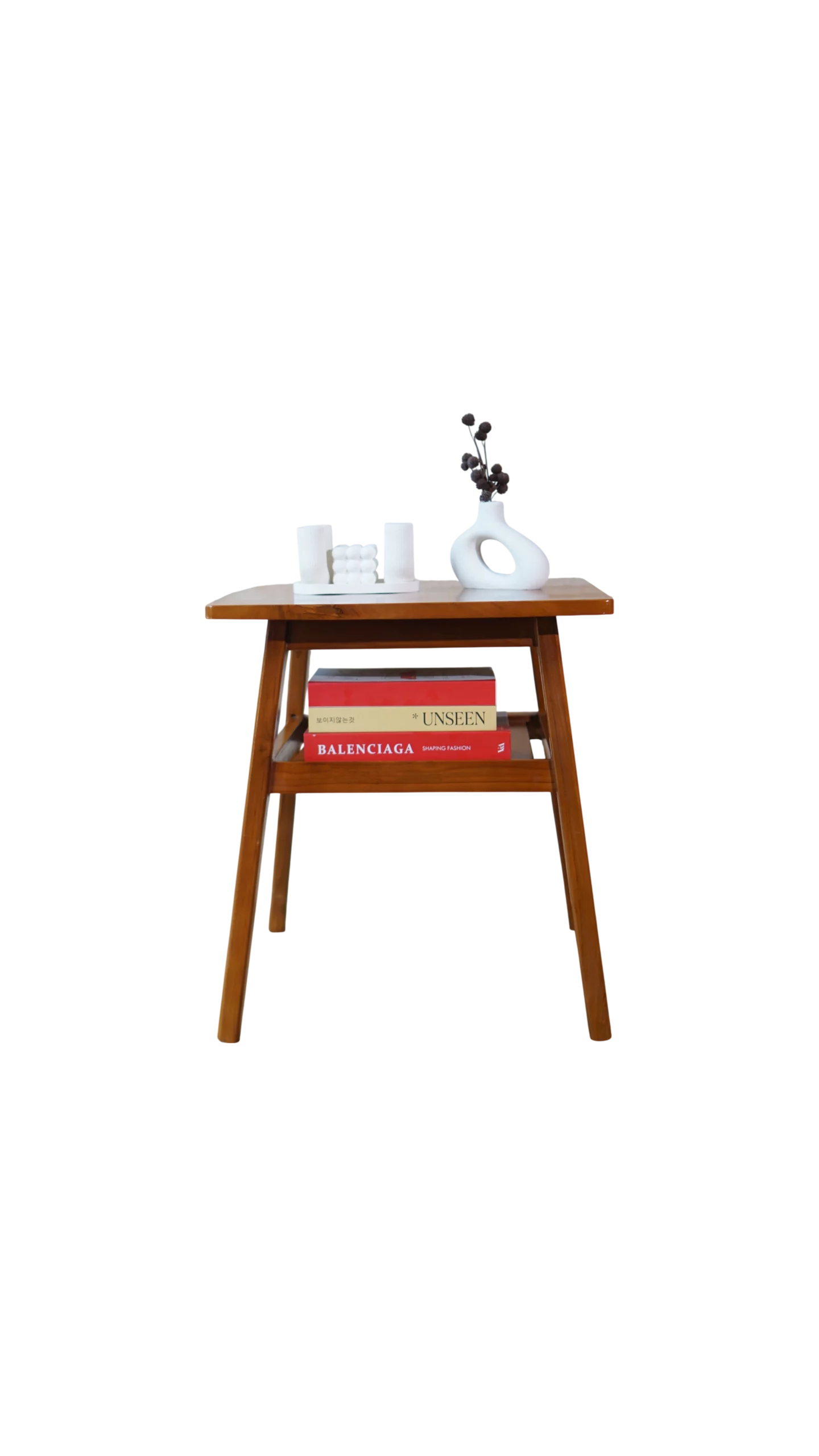 Meja teras kombinasi rotan meja ruang tamu minimalis kayu jati