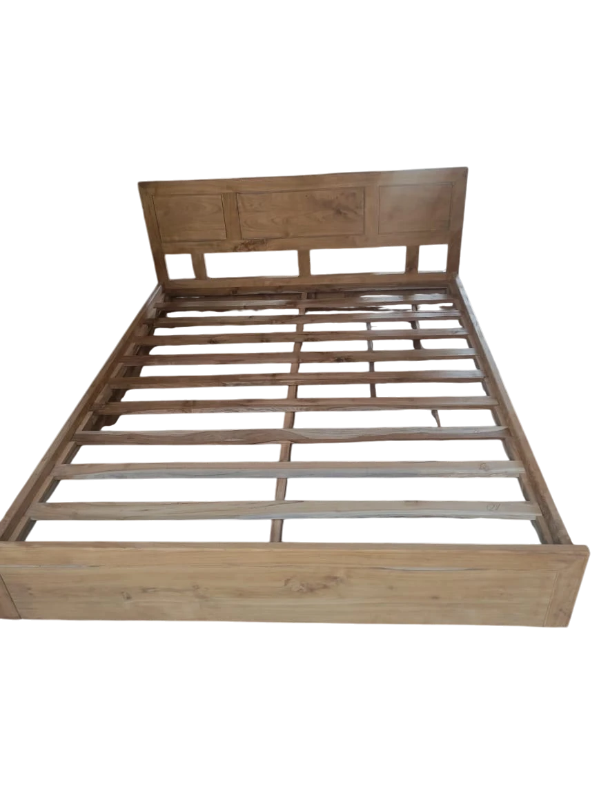 Tempat Ranjang Kayu Jati Desain Minimalis Dengan Tempat Penyimpanan - Image 5