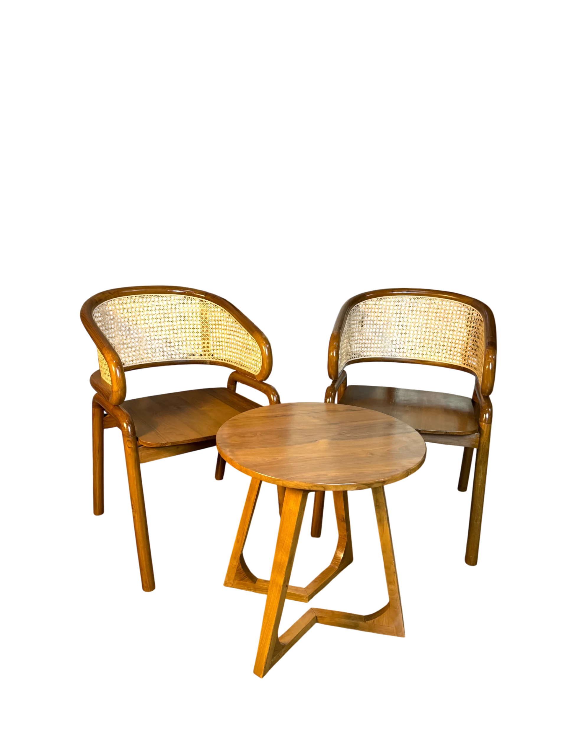 Kursi Teras Cleopatra Minimalis Kayu Jati Perhutani Grade A Meja Kaki V - Image 6