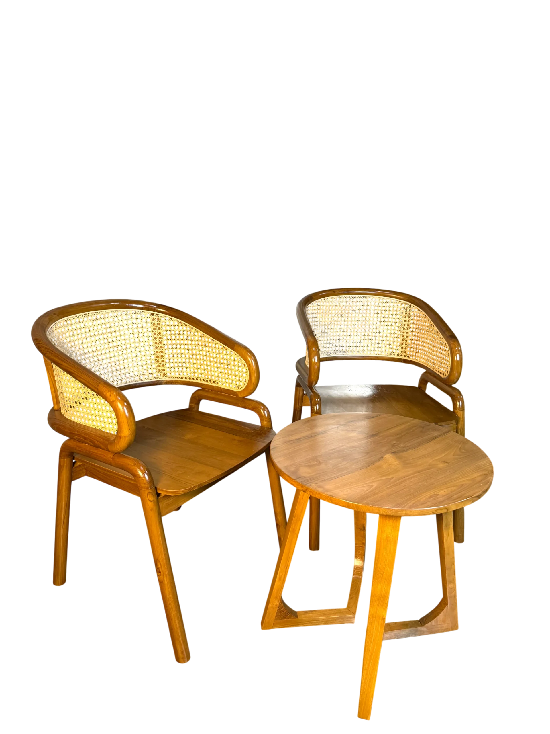 Kursi Teras Cleopatra Minimalis Kayu Jati Perhutani Grade A Meja Kaki V - Image 7