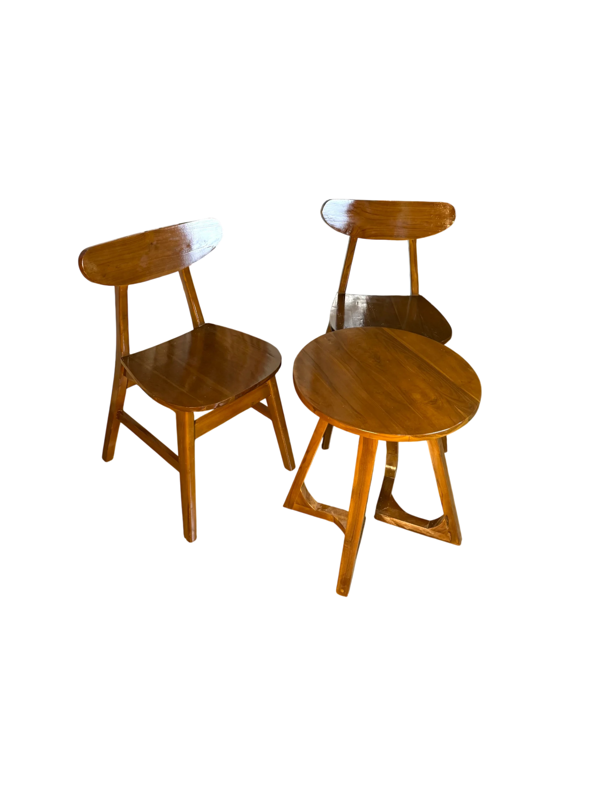 Set Teras Ropan Kursi Teras Ropan Minimalis Kayu Jati Perhutani Meja Kaki V - Image 5