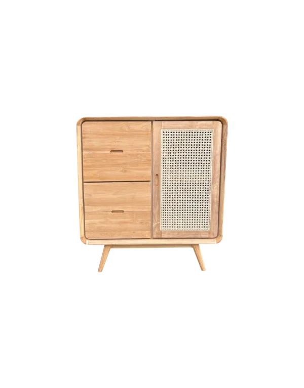 Lemari Pakaian Kayu Jati Minimalis