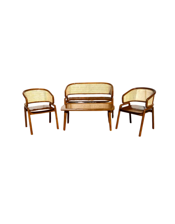 Set Meja Tamu Cleopatra Minimalis Kayu Jati Perhutani 2