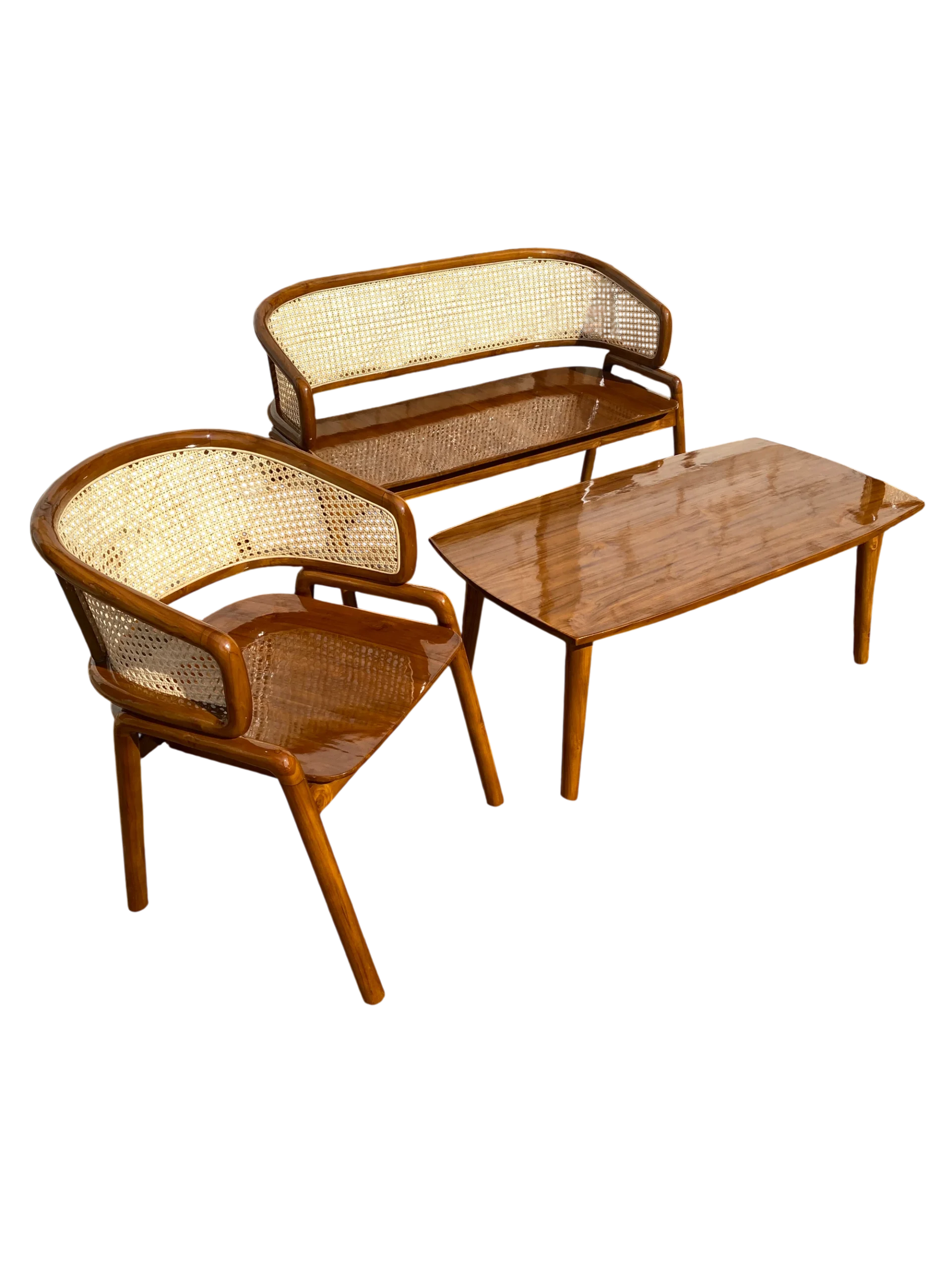 Set Meja Tamu Cleopatra Minimalis Kayu Jati Perhutani 2 - Image 11