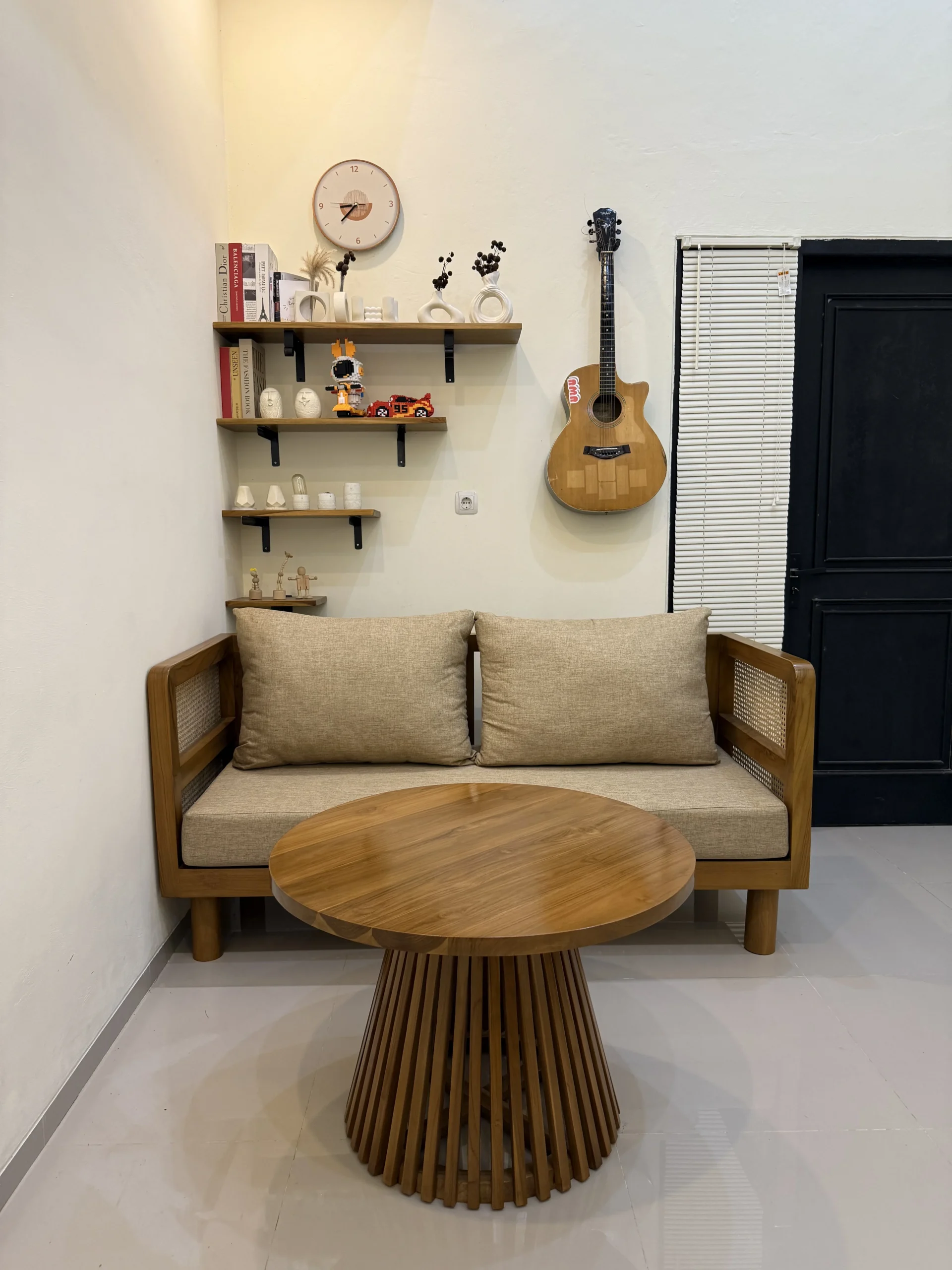 kursi sofa minimalis kayu jati Perhutani Jaminan Kualitas & Kontruksi Meja Bundar - Image 7