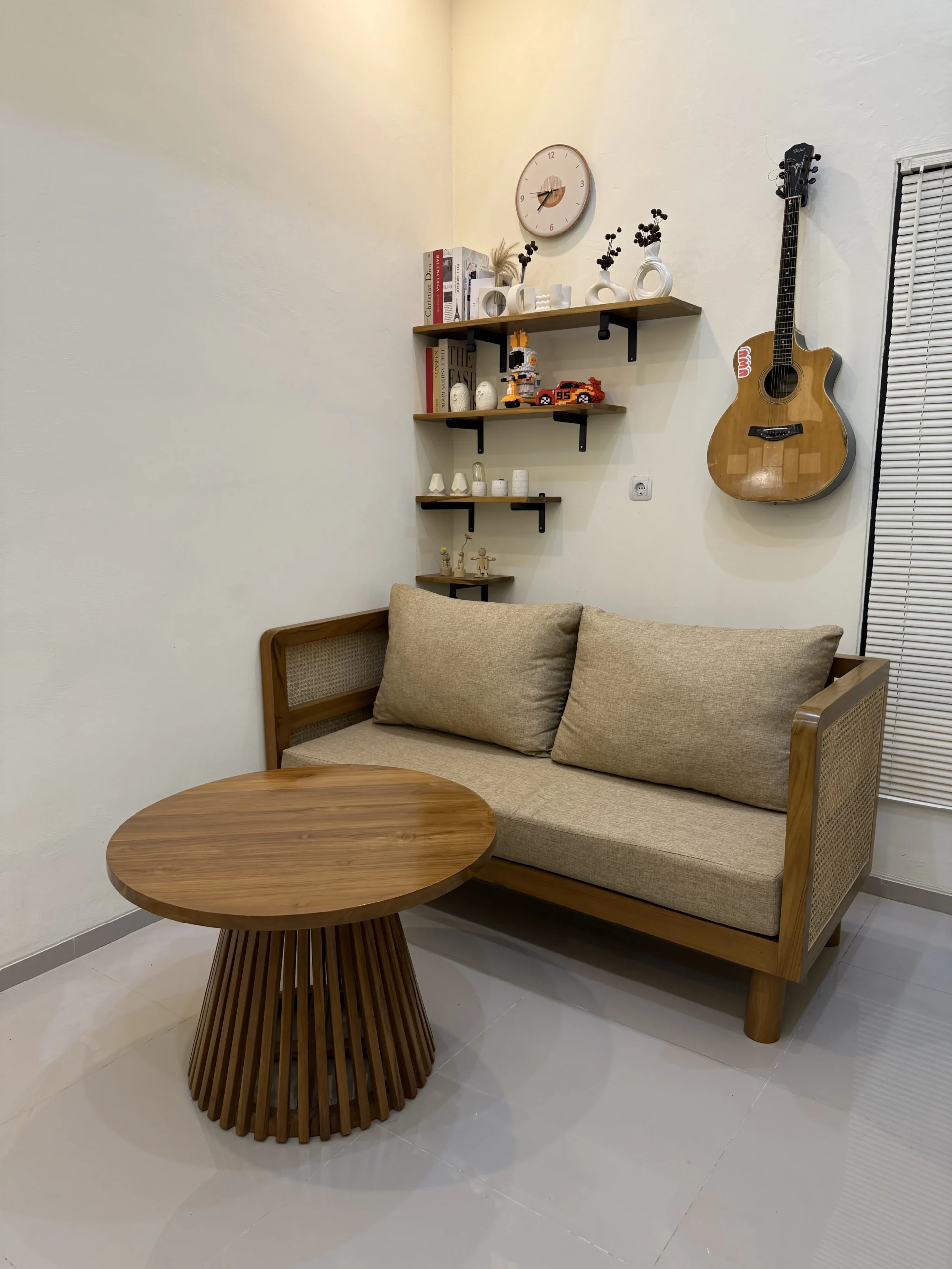 kursi sofa minimalis kayu jati Perhutani Jaminan Kualitas & Kontruksi Meja Bundar - Image 6