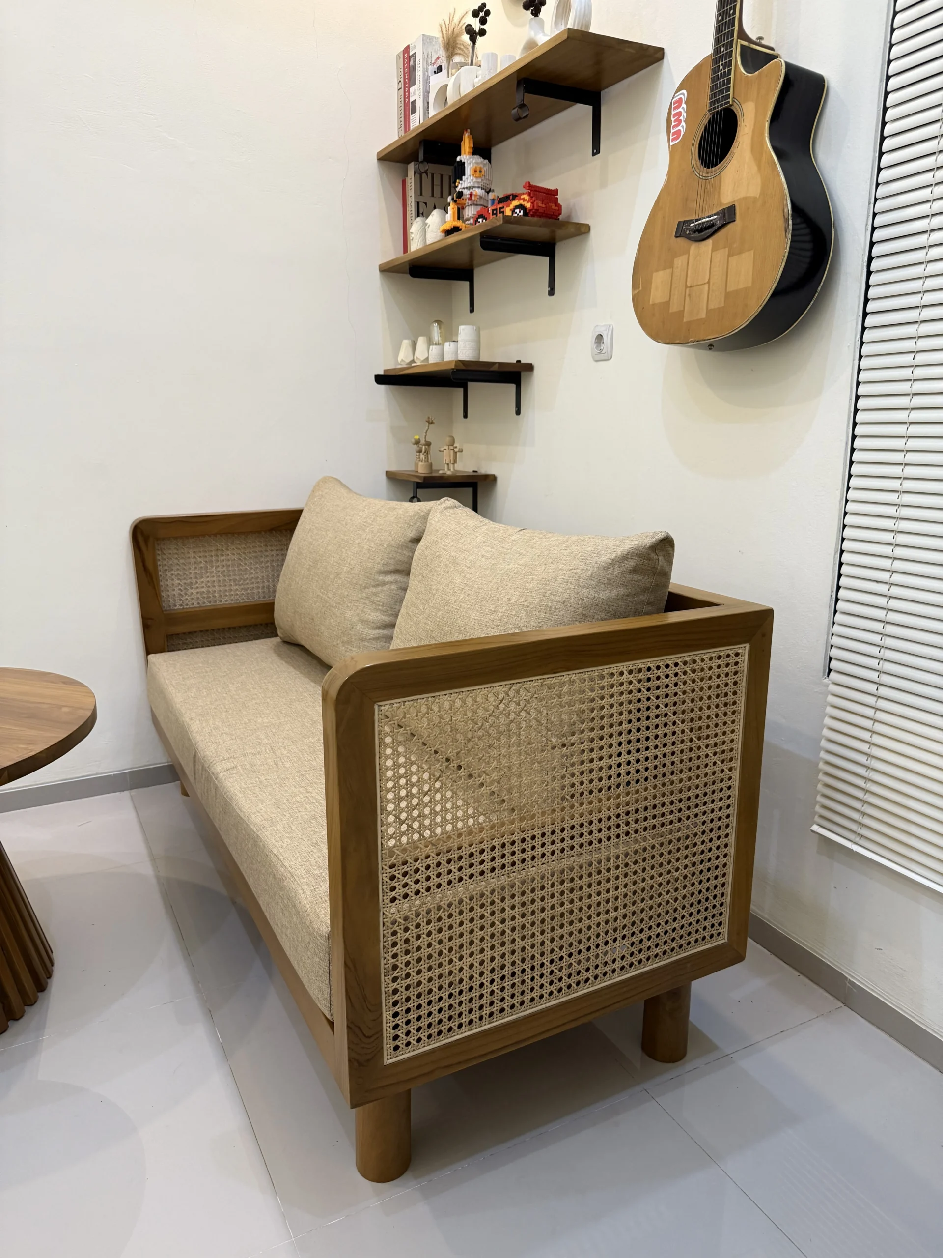 kursi sofa minimalis kayu jati Perhutani Jaminan Kualitas & Kontruksi Meja Bundar - Image 5