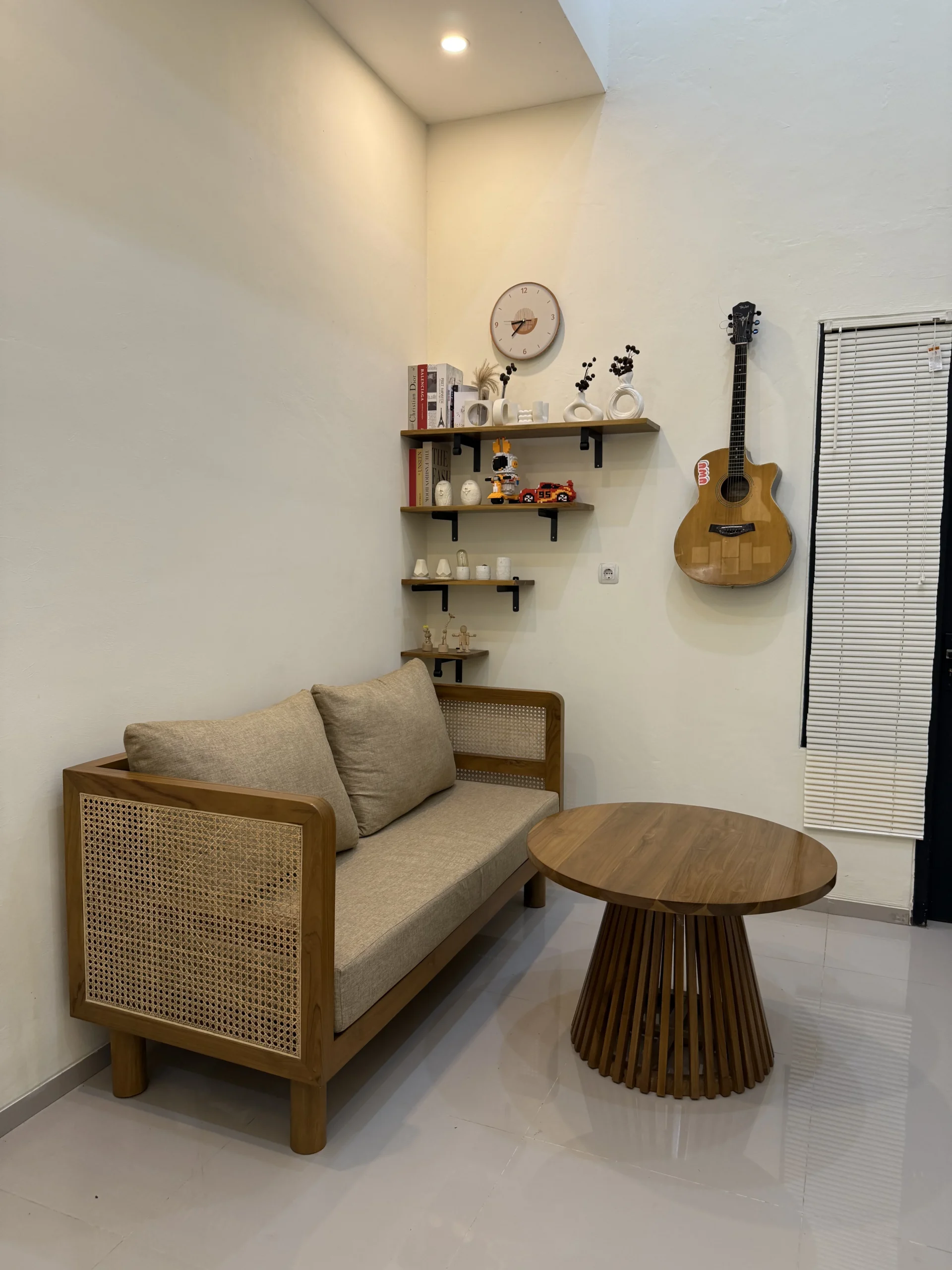 kursi sofa minimalis kayu jati Perhutani Jaminan Kualitas & Kontruksi Meja Bundar - Image 3