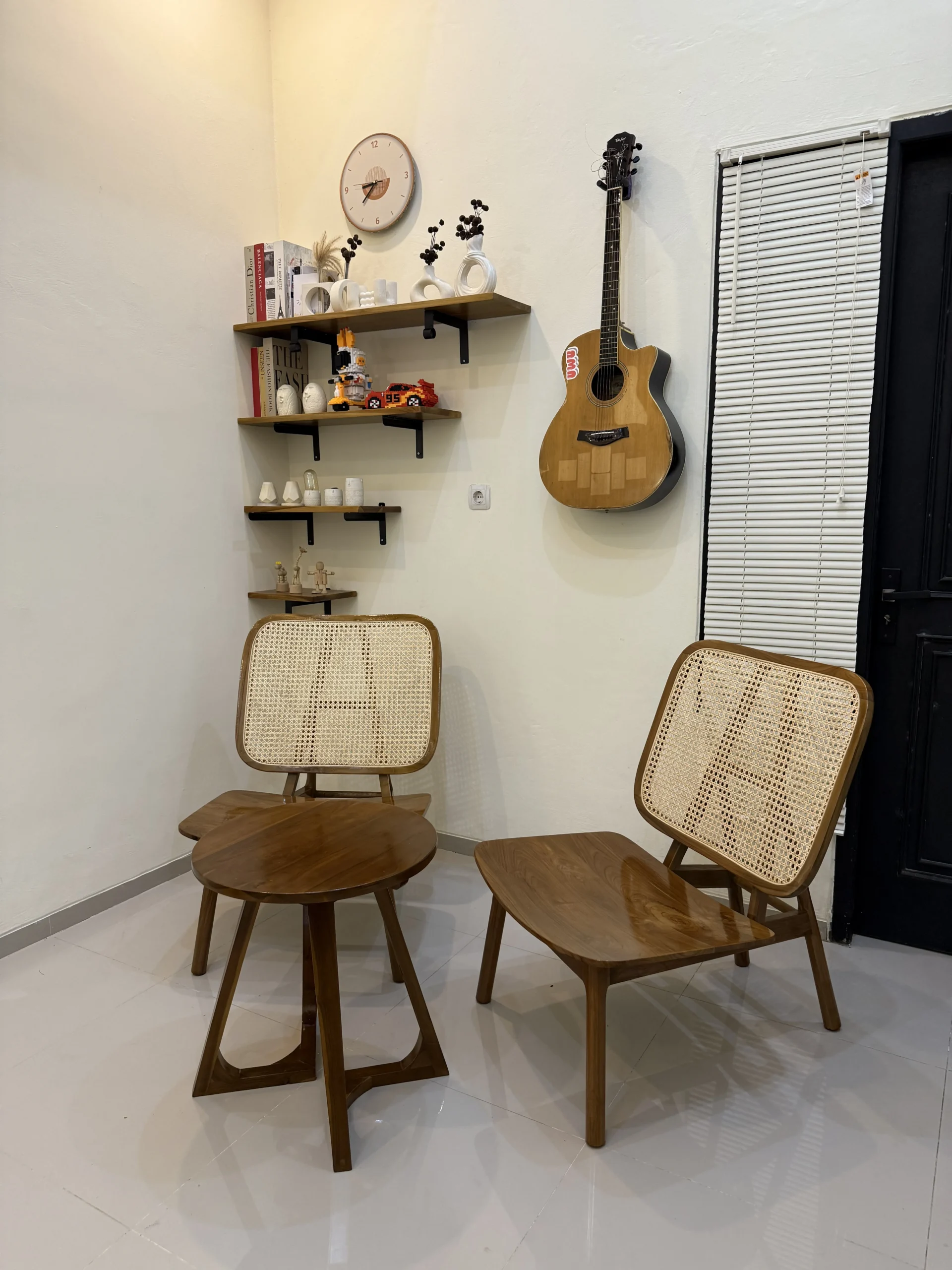 Kursi Teras TV Minimalis Kayu Jati Perhutani Meja kaki V - Image 3