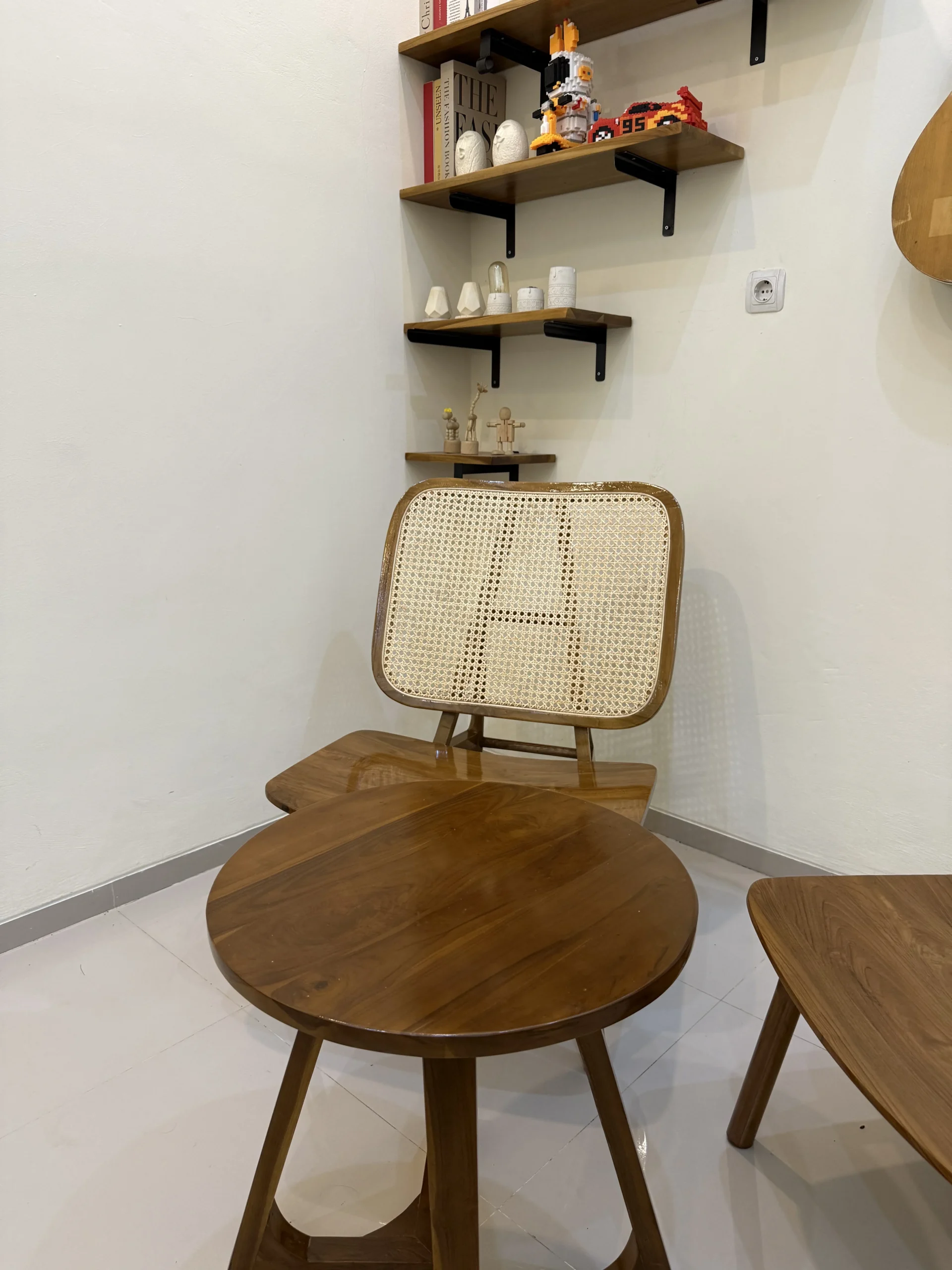 Kursi Teras TV Minimalis Kayu Jati Perhutani Meja kaki V - Image 4