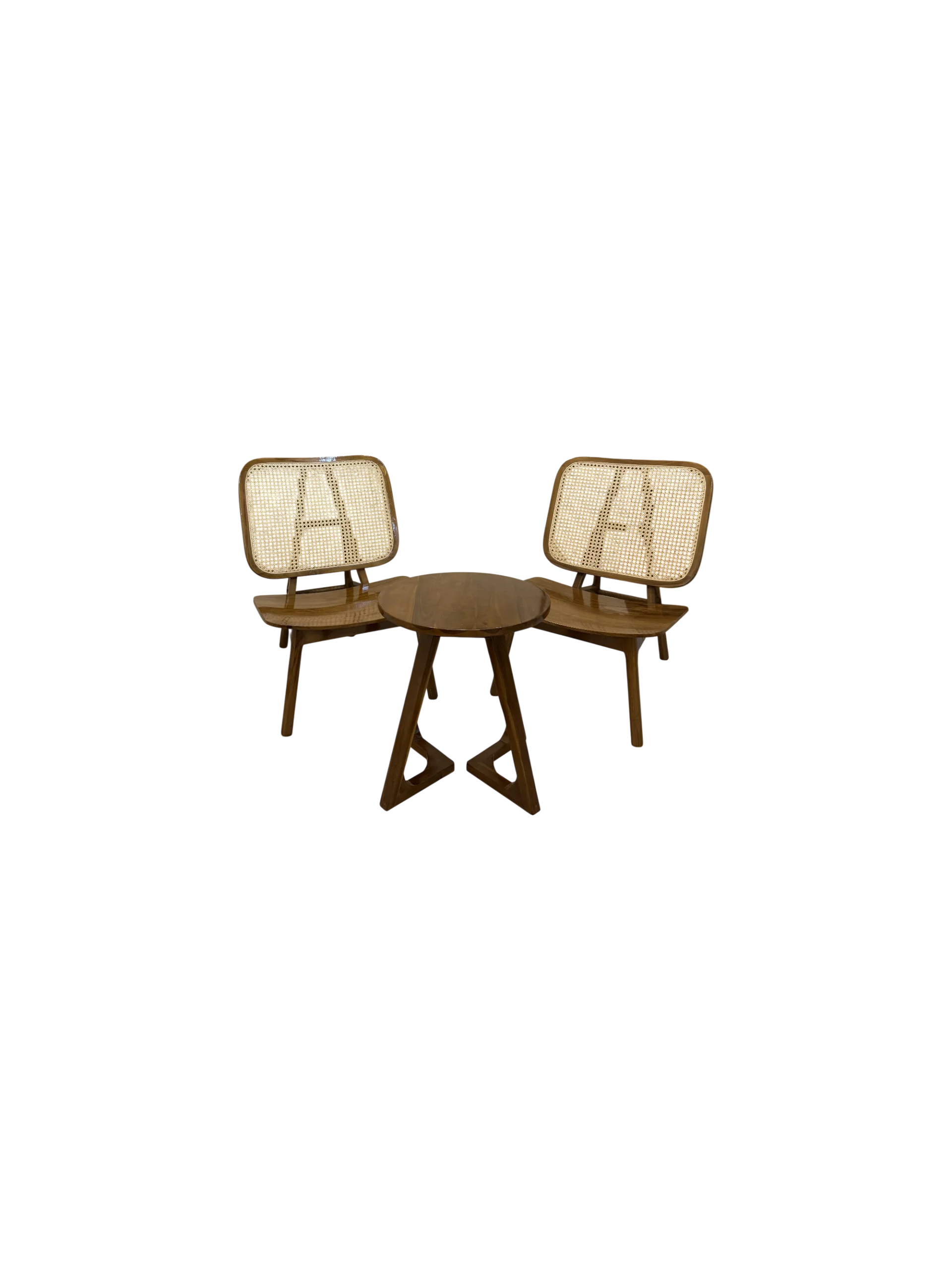 Kursi Teras TV Minimalis Kayu Jati Perhutani Meja kaki V