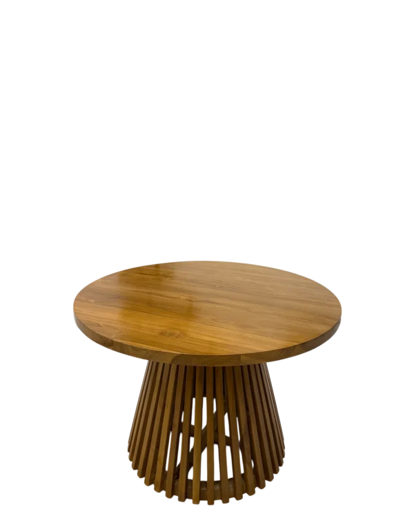 Meja Jamur Kayu Jati minimalis cafe aesthetic kayu jati perhutani Diameter 80