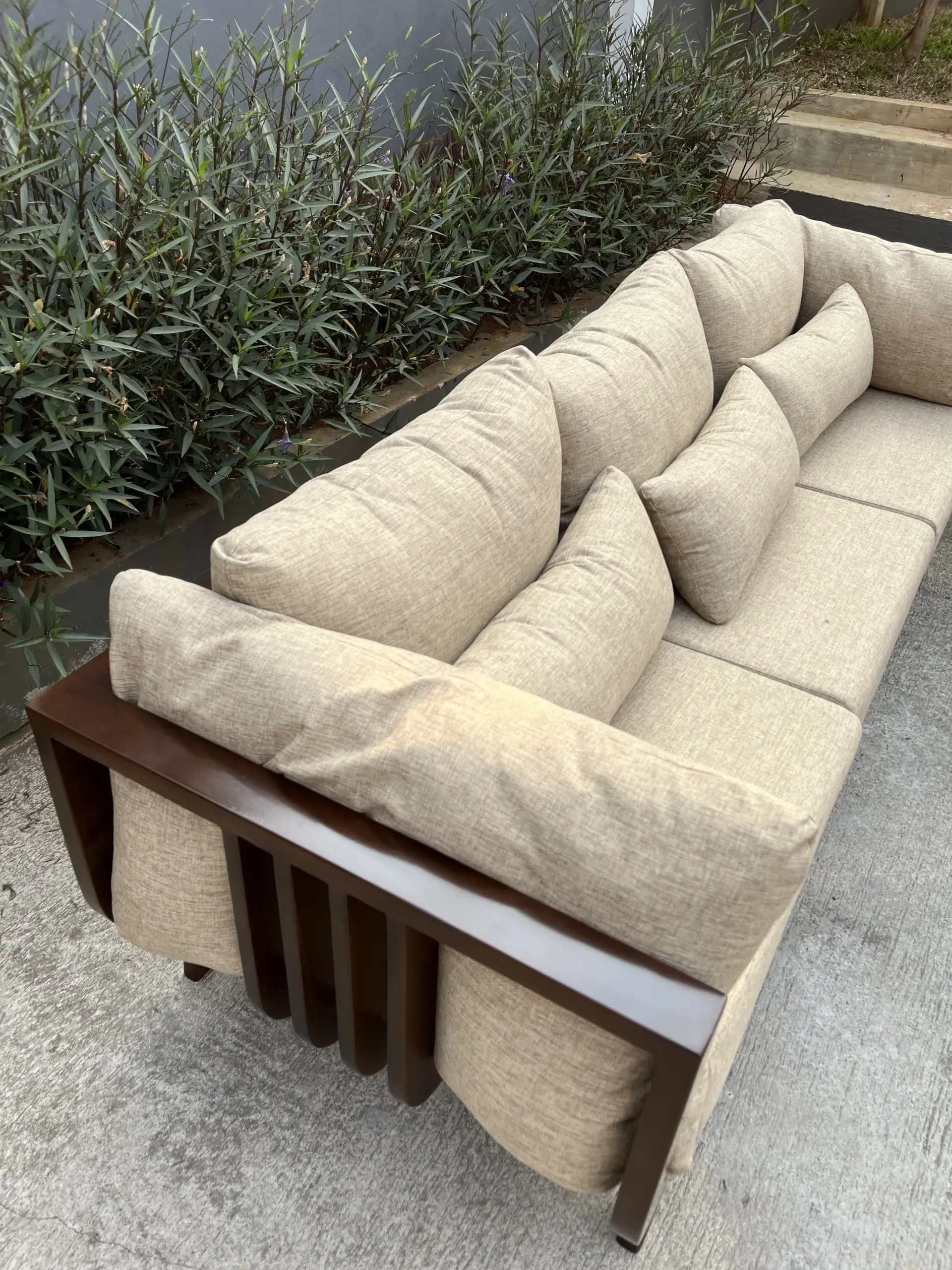 Set Sofa Outdoor / Living Kayu + Cushion - Image 15