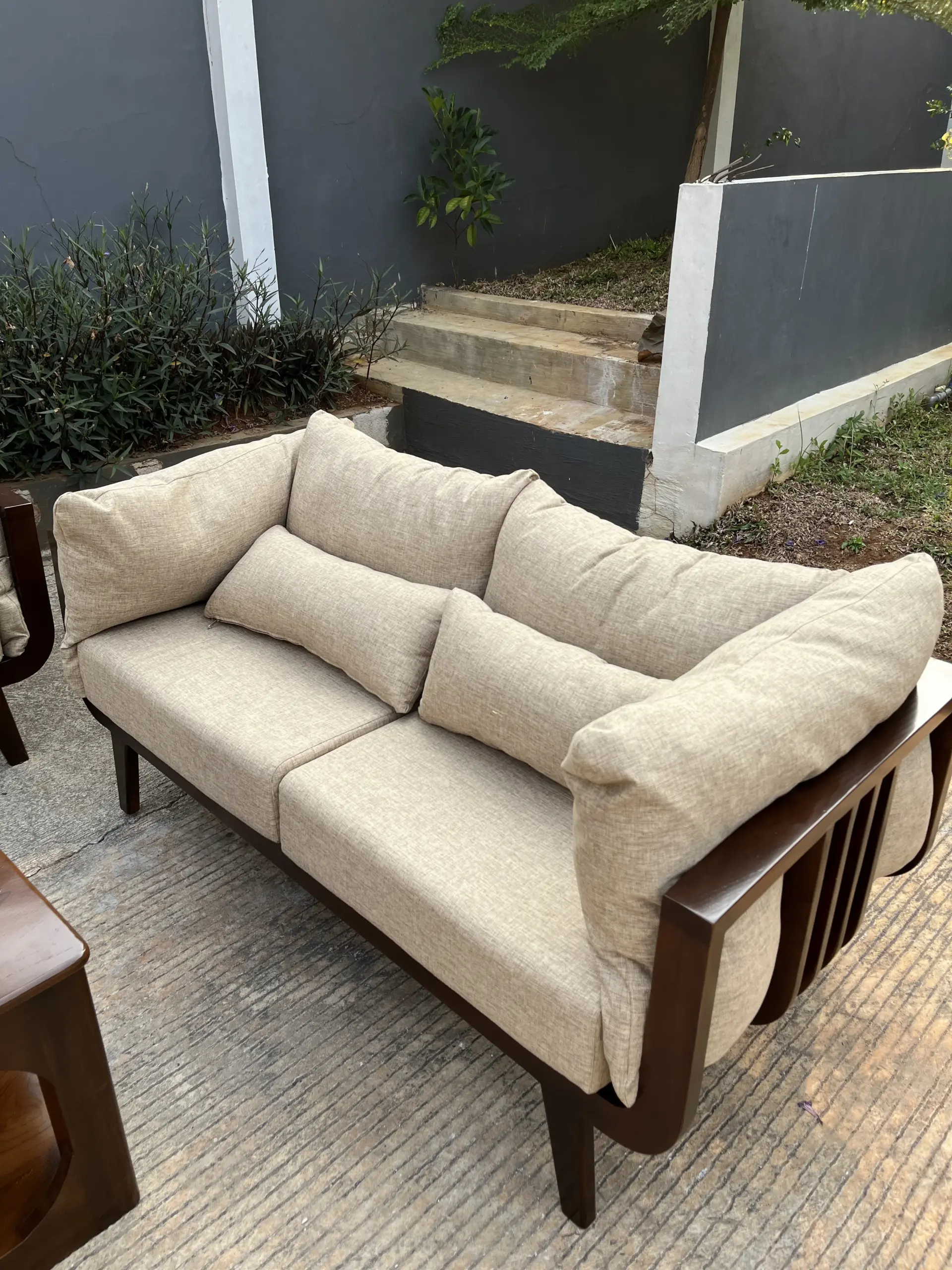 Set Sofa Outdoor / Living Kayu + Cushion - Image 17