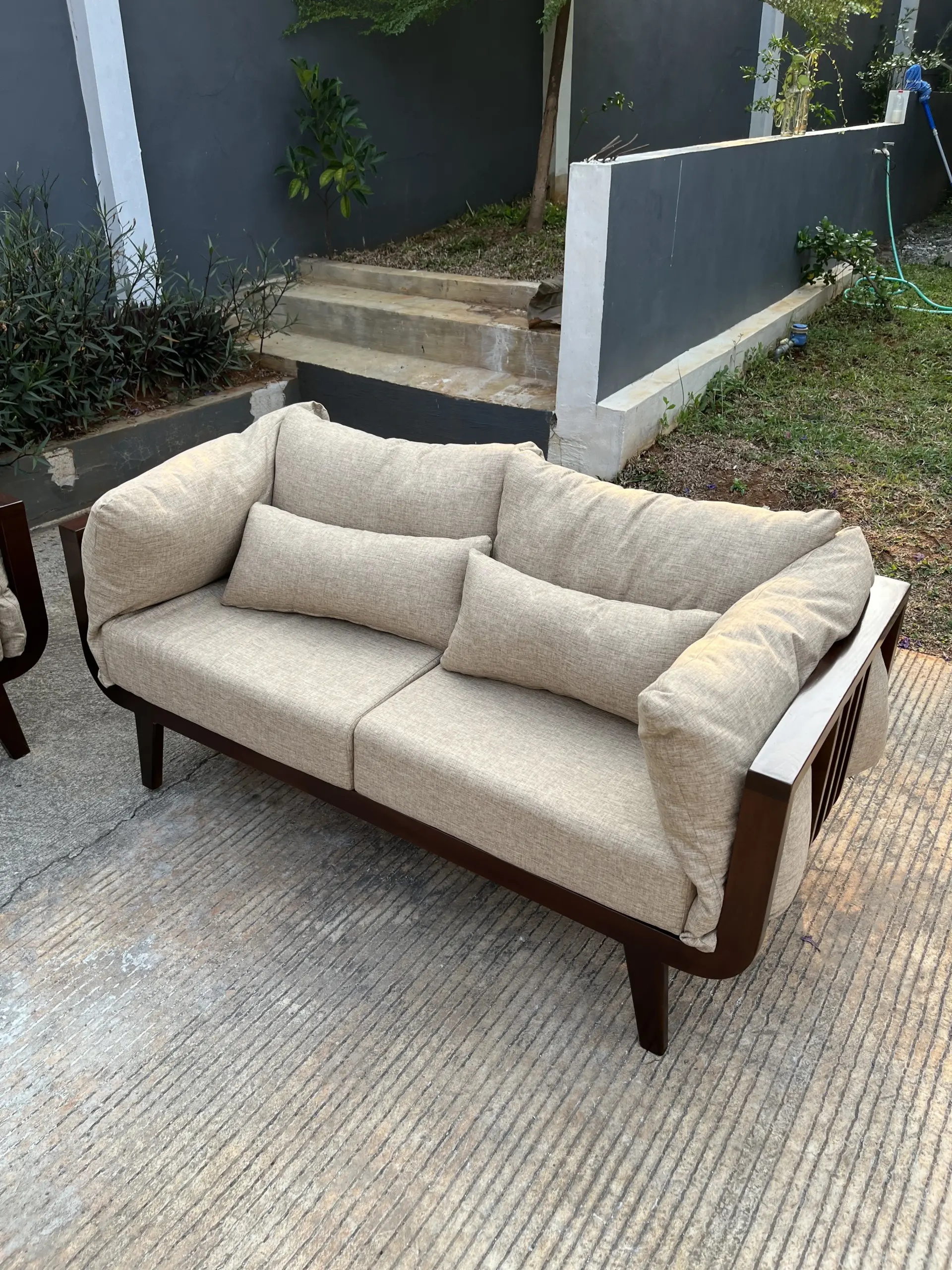 Set Sofa Outdoor / Living Kayu + Cushion - Image 22