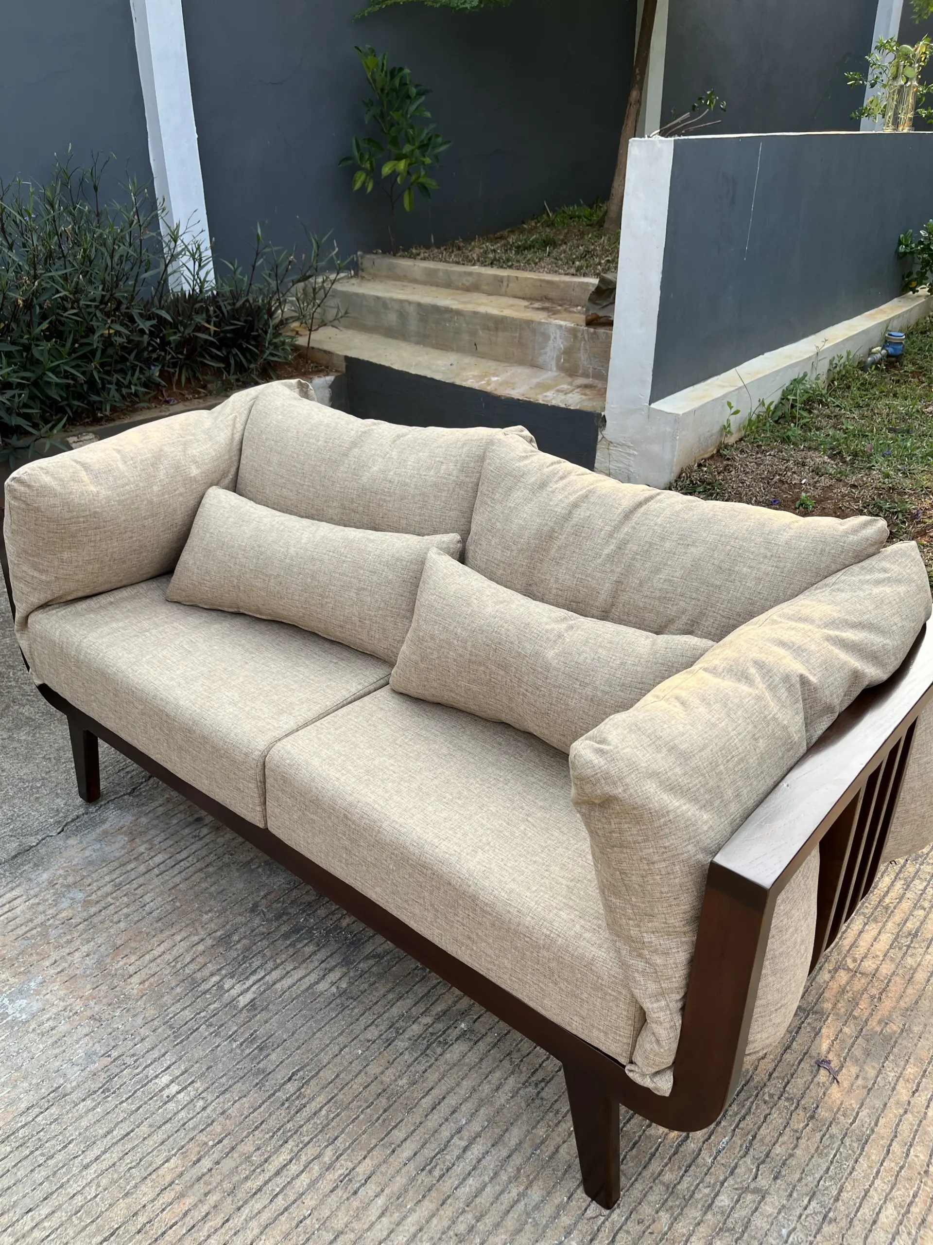 Set Sofa Outdoor / Living Kayu + Cushion - Image 23