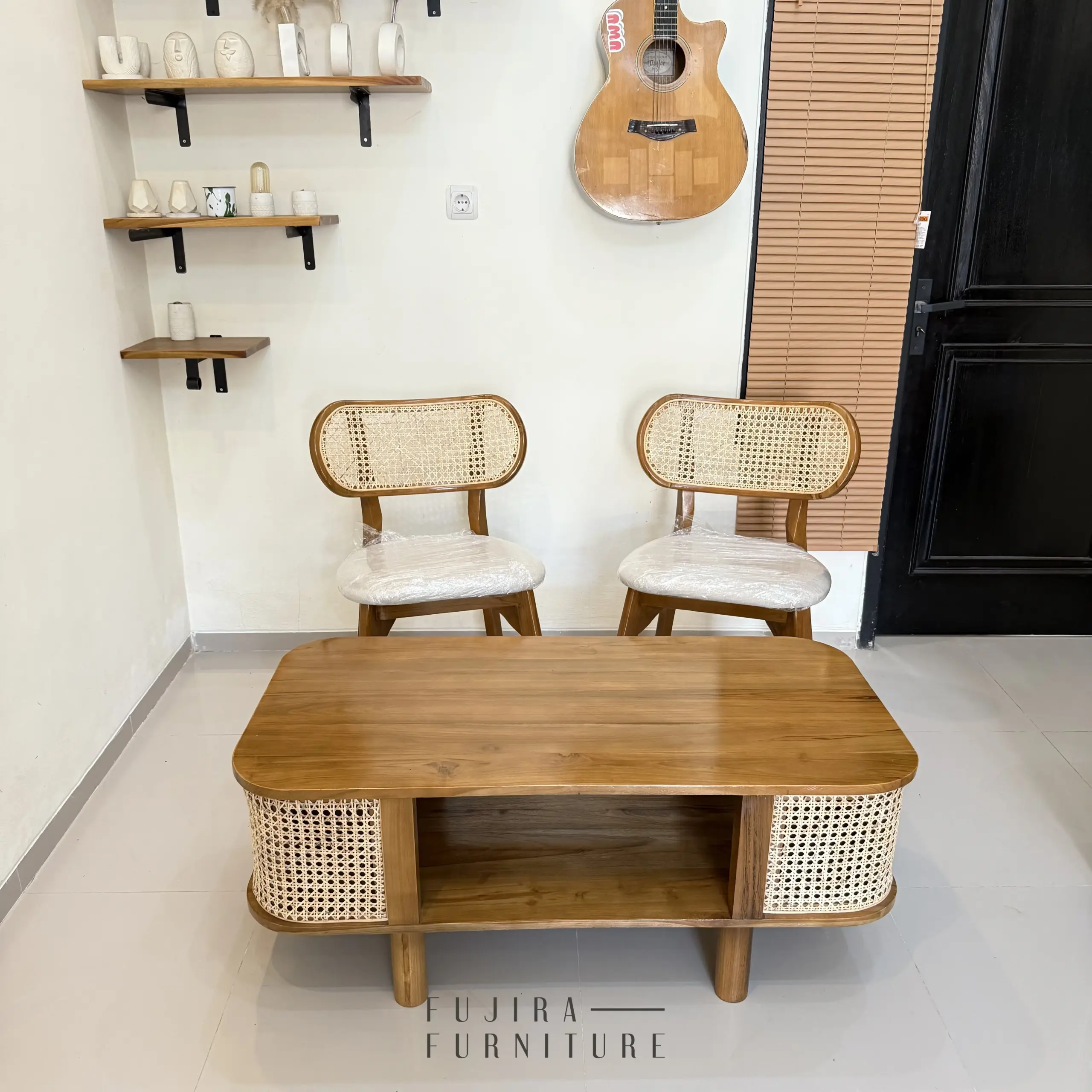 Set Teras / Cafe Kursi Sandaran Lebar + Meja Premium - Image 2